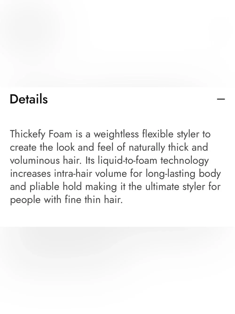 Sebastian Thickefy Foam Lightweight Volumizing Mousse - 6.4 fl oz